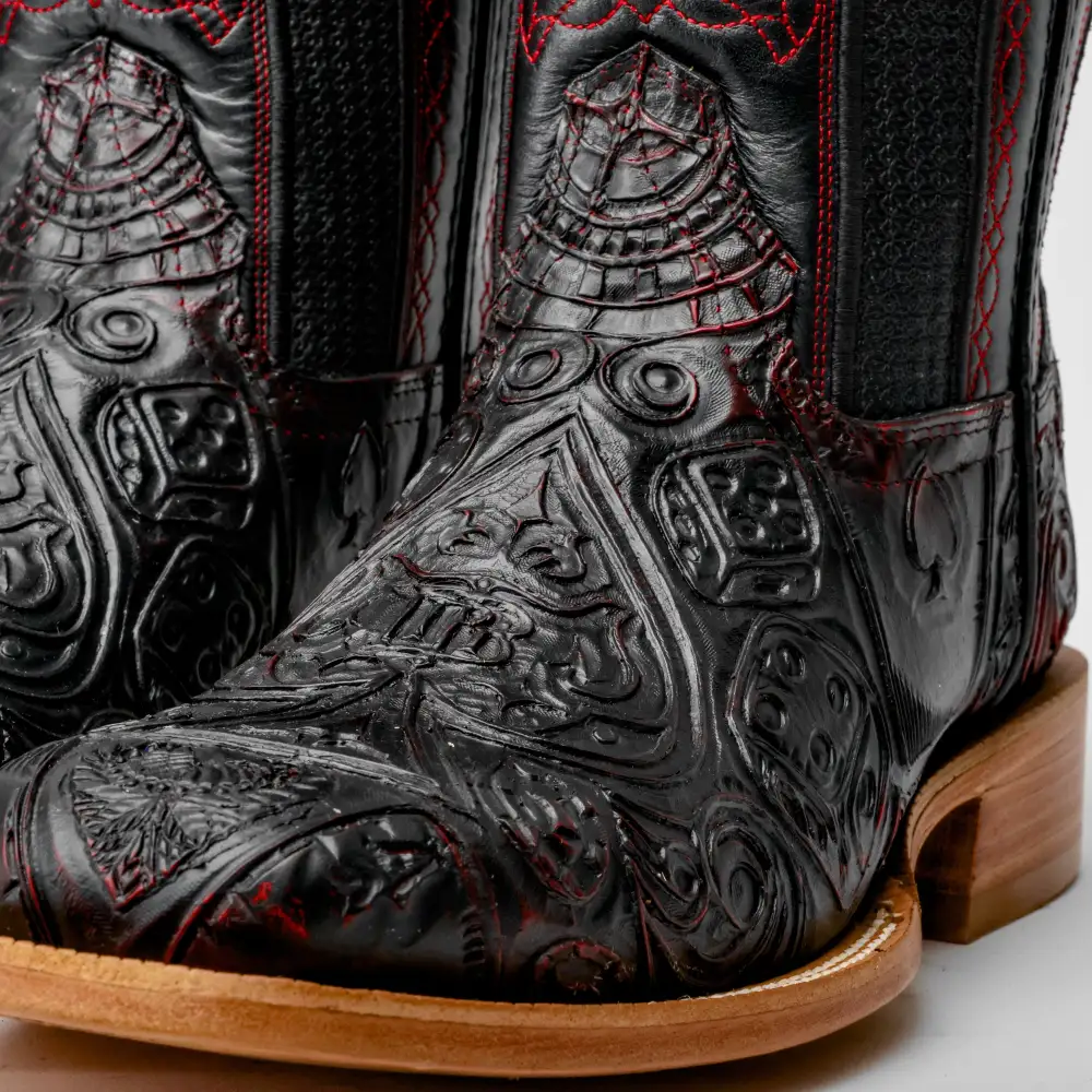 Ace Of Spades Black Cherry - Square Toe