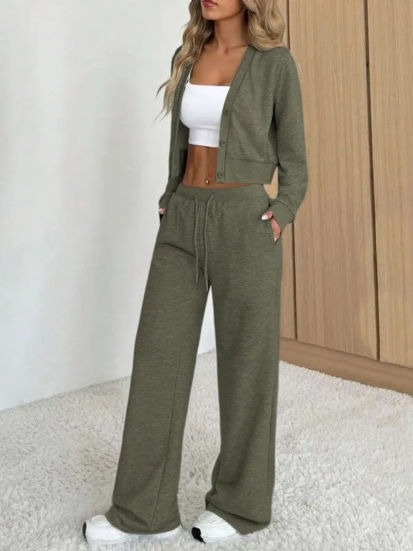 Women's Long Sleeve Jacket & Pants Set