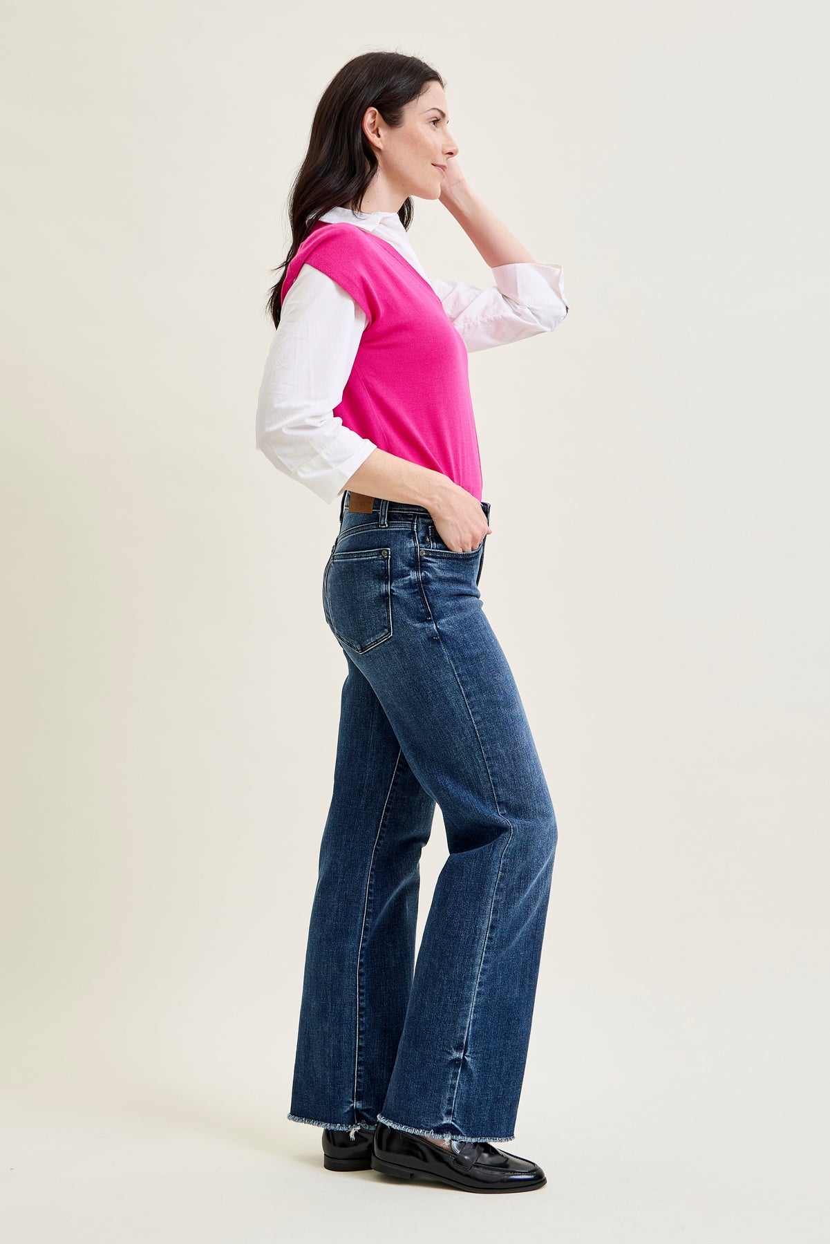 Carrie Mid Rise Wide Leg