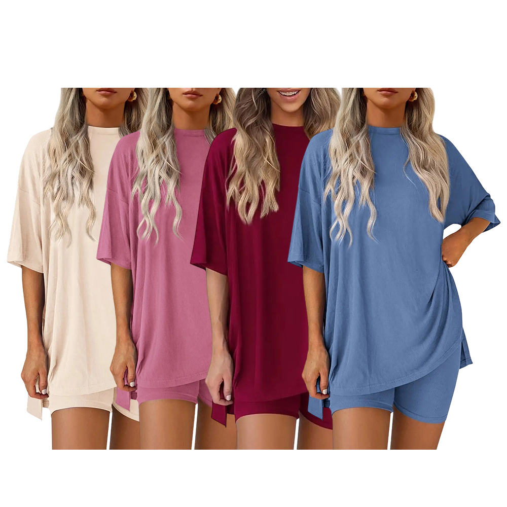 Pocket Biker Shorts Minimalist Lounge Wear Soft Viscose Fabric Comfy Homewear Cozy Pjs