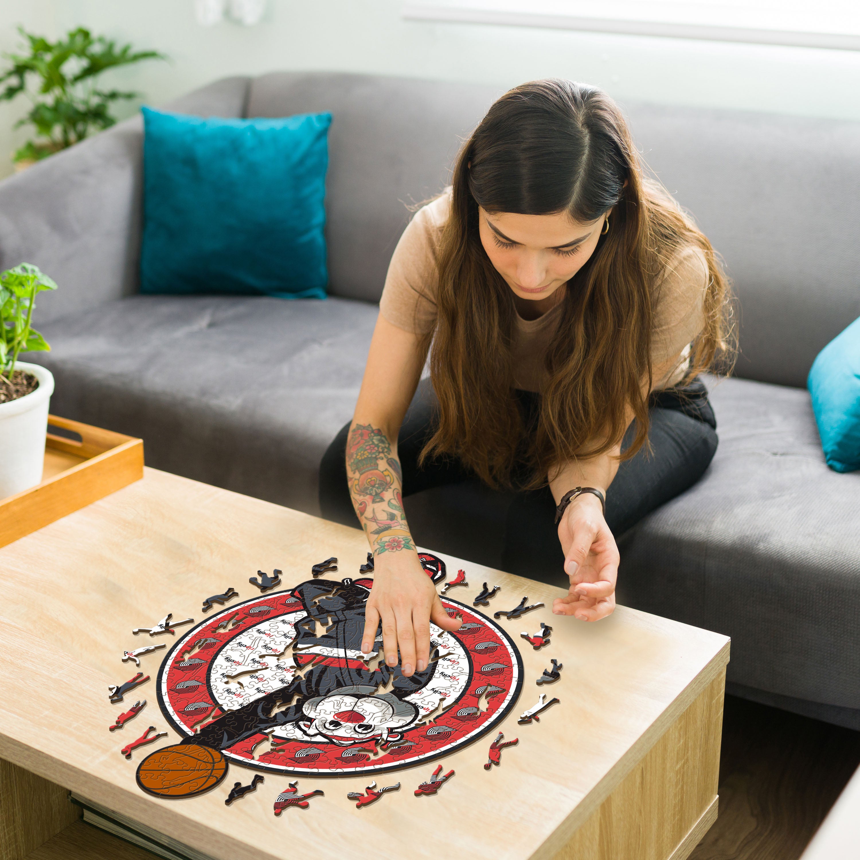 Portland Trail Blazers™ Mascot - Wooden Puzzle