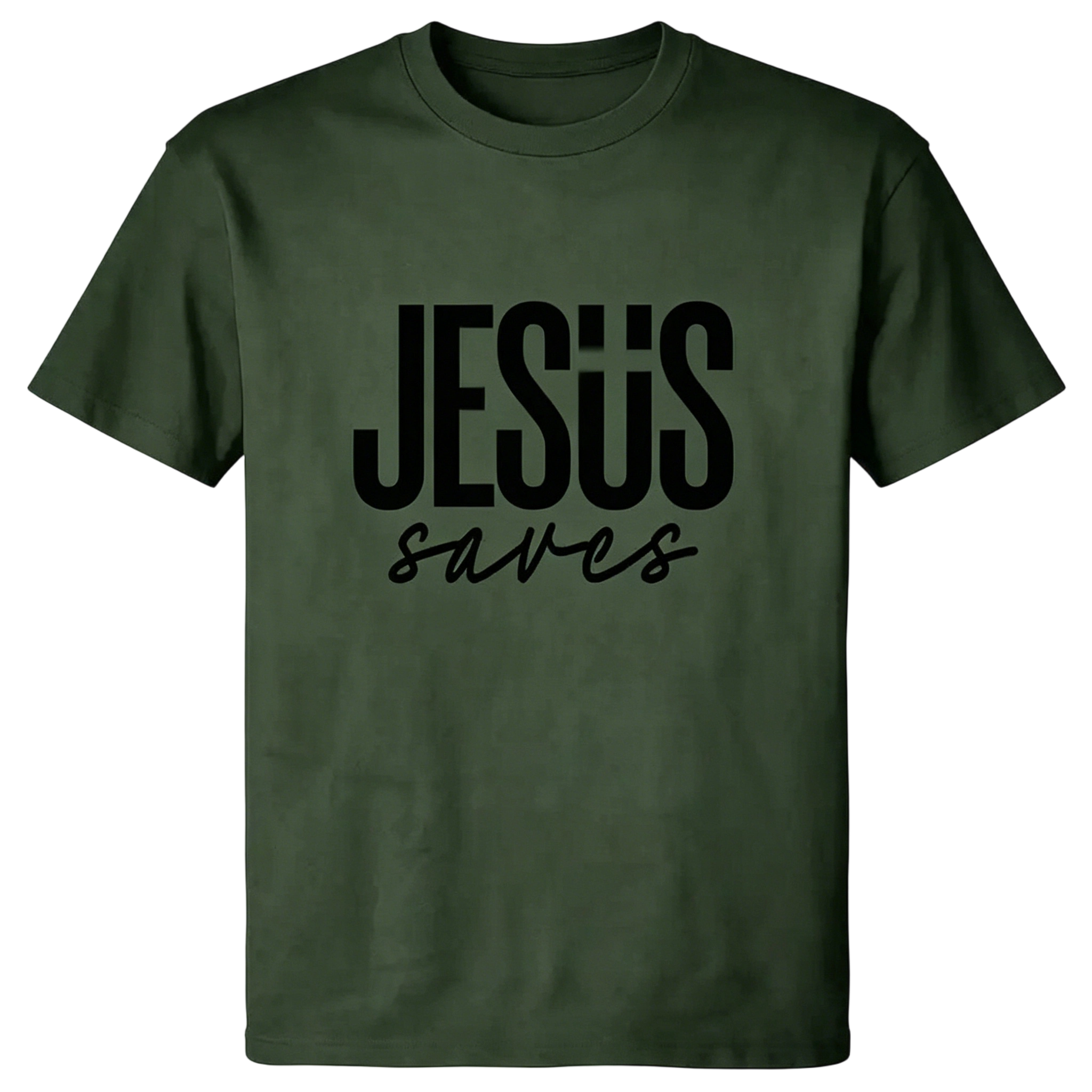 Men's JESUS saves Graphic T-shirt - Soft & Breathable Fabric, Durable Print, Everyday Comfort, Machine Washable, minimalist graphic casual wear