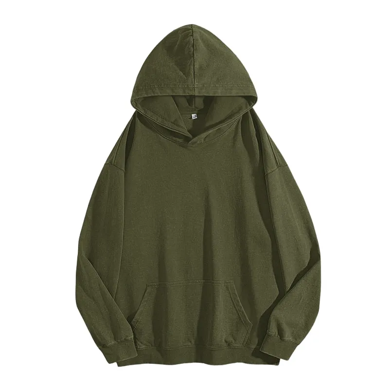 Women's Oversized Acid Wash Cotton Hoodie