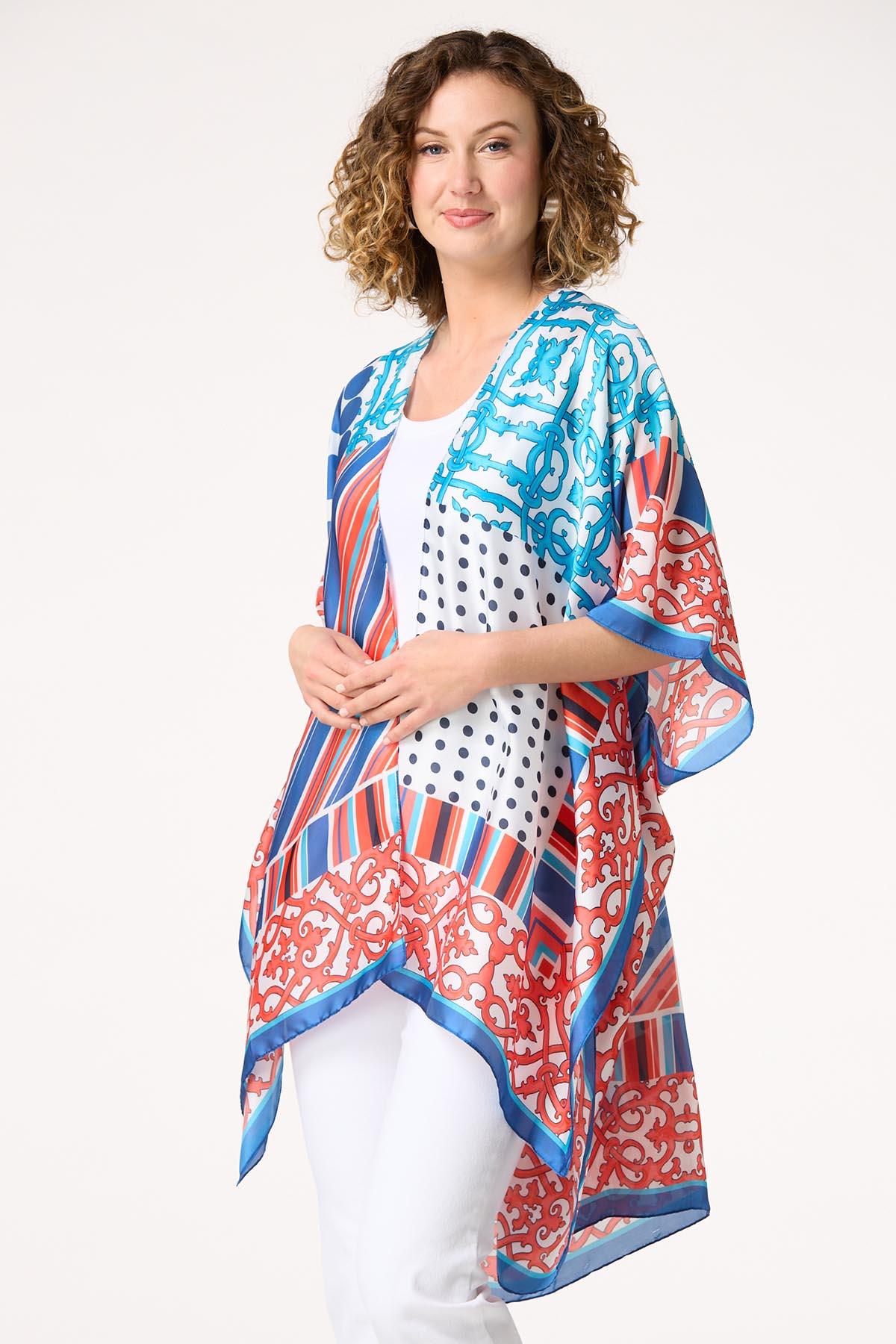 Marina Scarf Print Kimono
