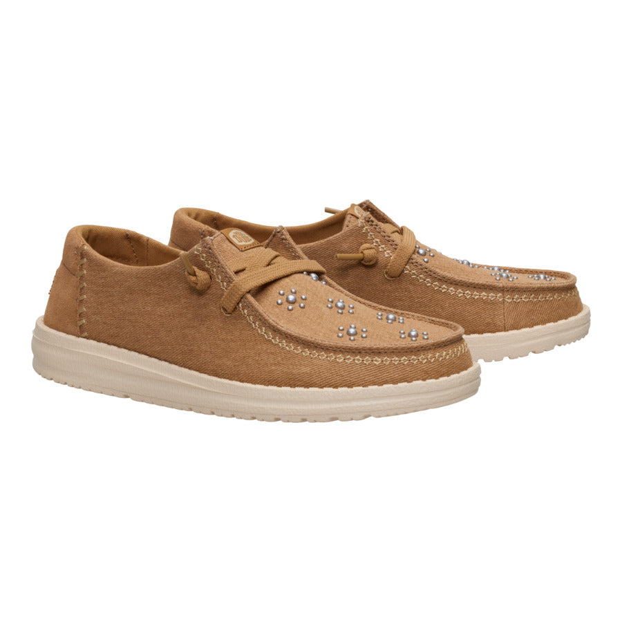 Wendy Star Stud - Cognac/Tan