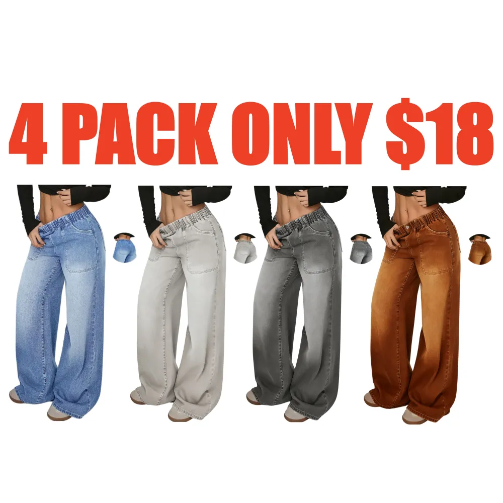 Women's High Waist Loose-Fit Denim Jeans