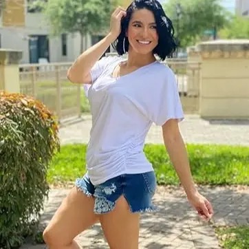 Women’s V-Neck Dolman Sleeve Top with Side Shirring – Loose Fit Casual Shirt