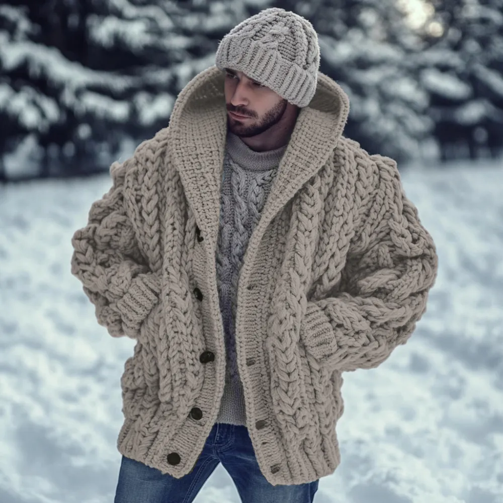 Vintage Fairman Island Jacquard Buttons Sweater Cardigan