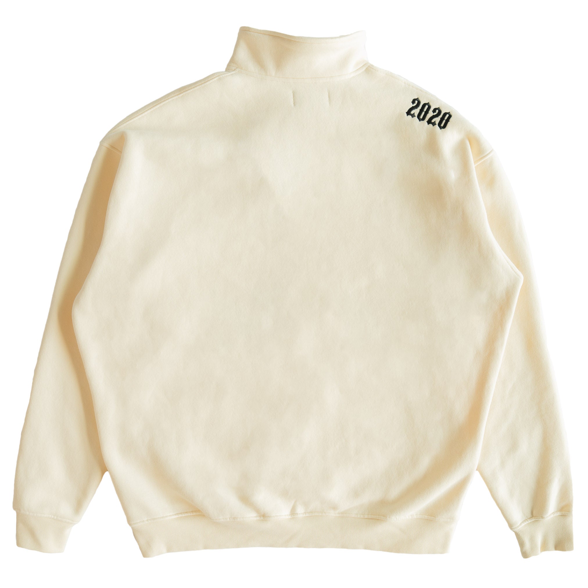 KILL CREW LUX QUARTER ZIP UP - CREAM / BLACK
