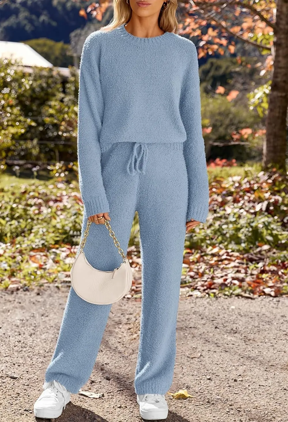 Womens Pajama Sets 2025 Fall Lounge Sweater Set