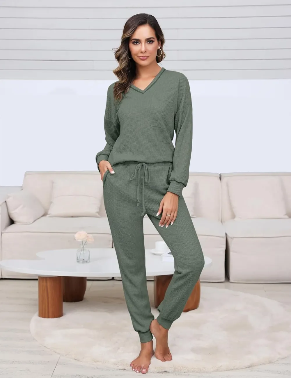Womens Two Piece Outfits Lounge Sets