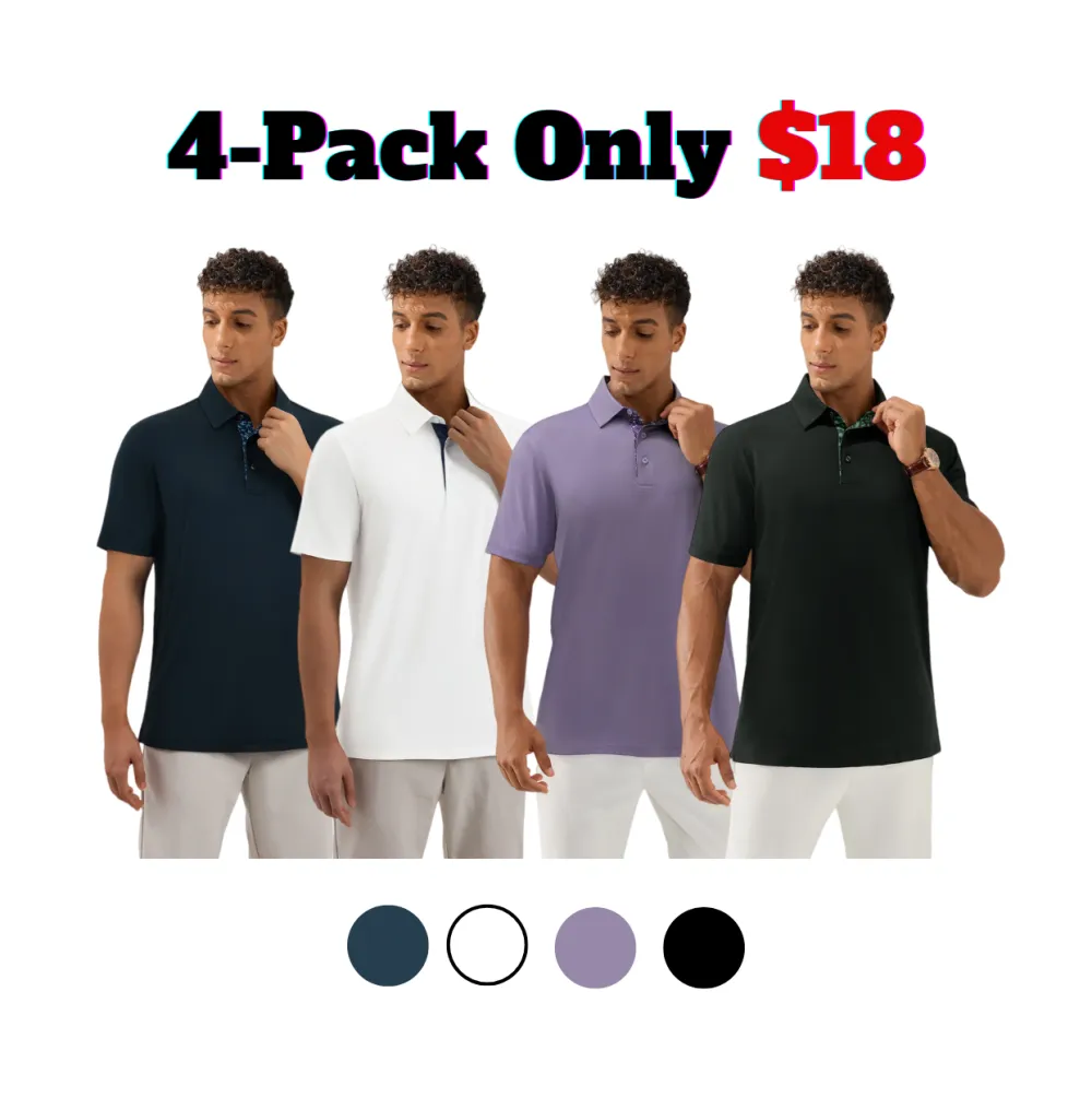 Men's Classic Polo – Soft & Breathable Cotton. Perfect for Work, Golf, or Daily Wear.