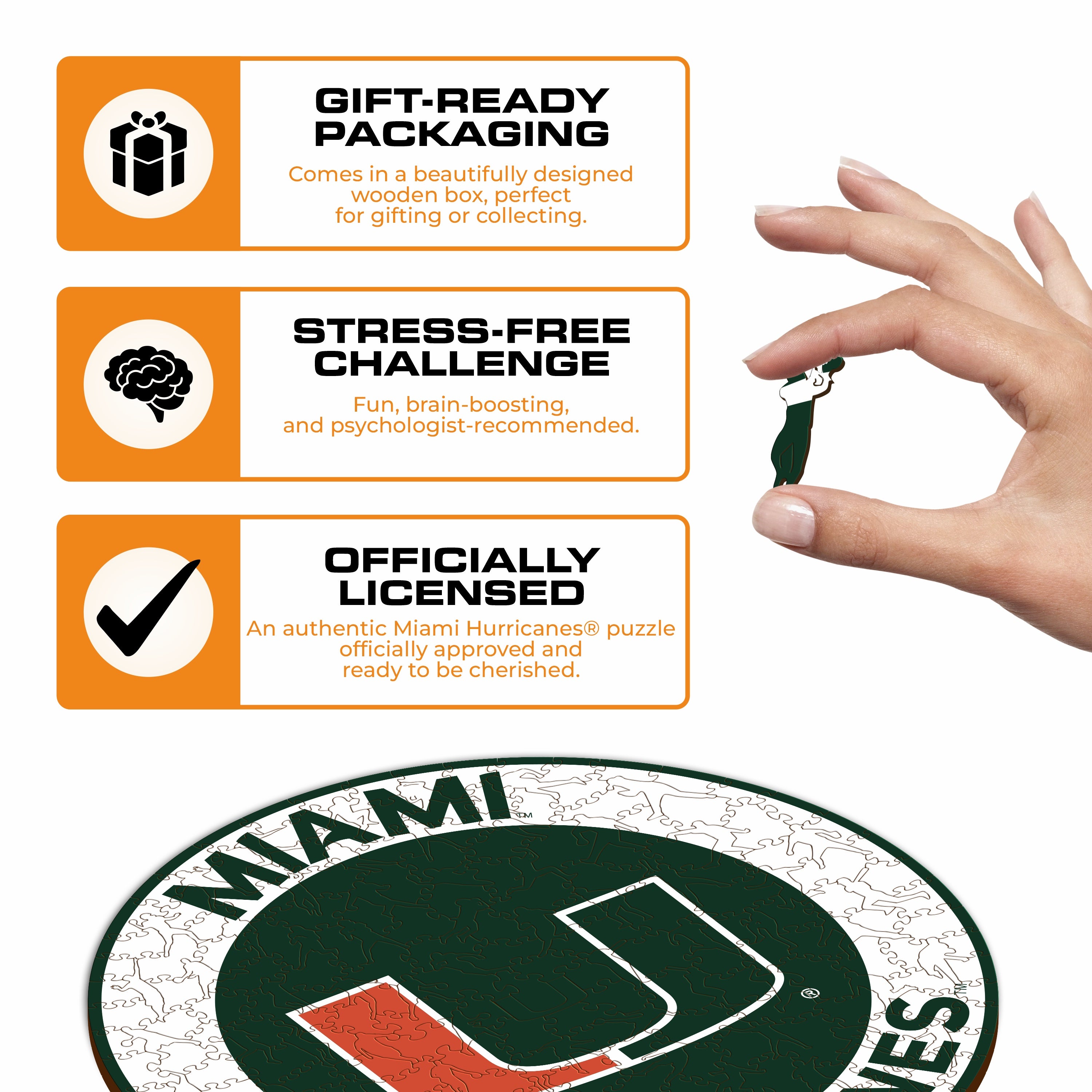 University of Miami - Wooden Puzzle