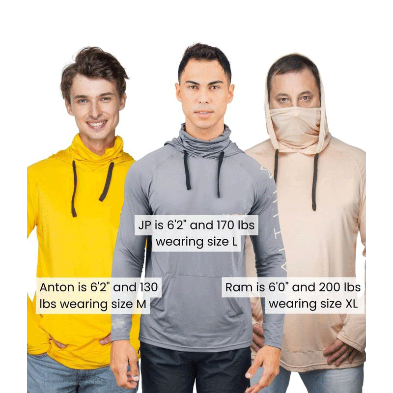 🔥Men’s Hooded UPF 50 Work & Fishing Shirt with Built-In Face Gaiter
