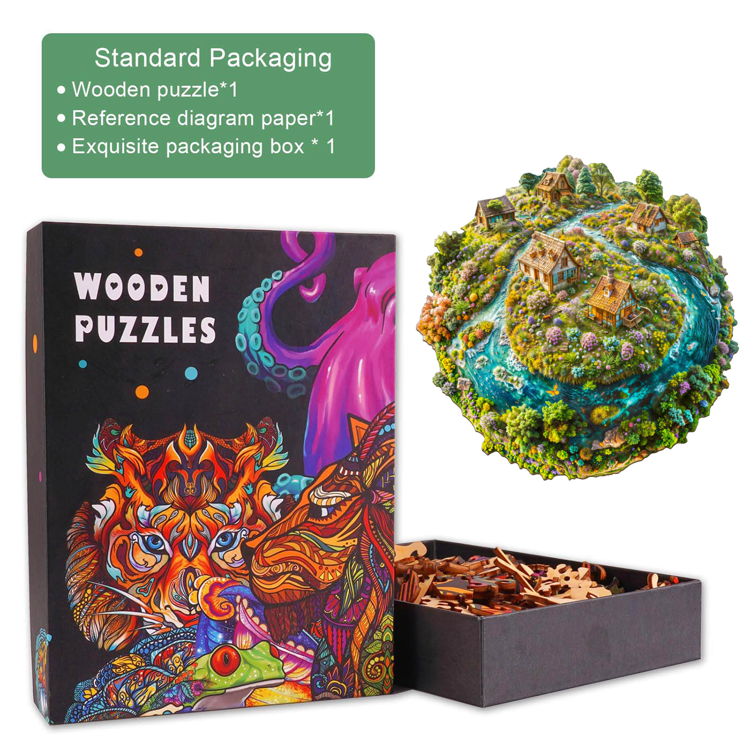 Sustainable Earth  Wooden Jigsaw Puzzle