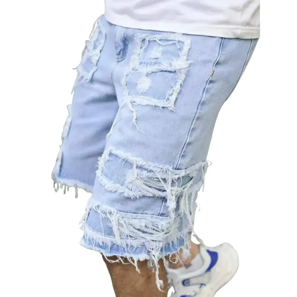 Distressed Fringed Hem Denim Shorts - Bold Street Style Casual Summer Essential