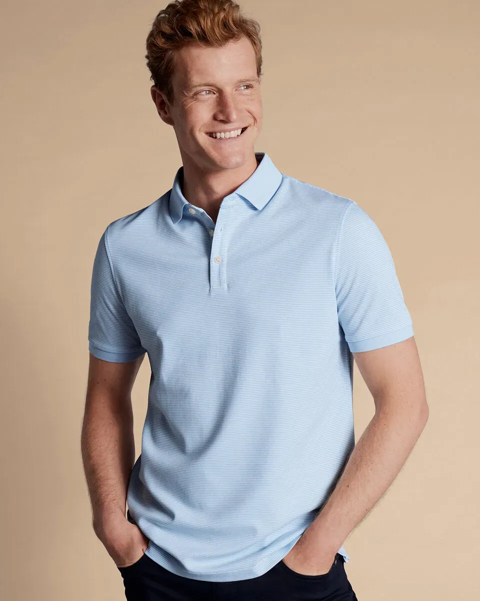 Men'S Casual Business POLO Shirt, Breathable Pique Fabric