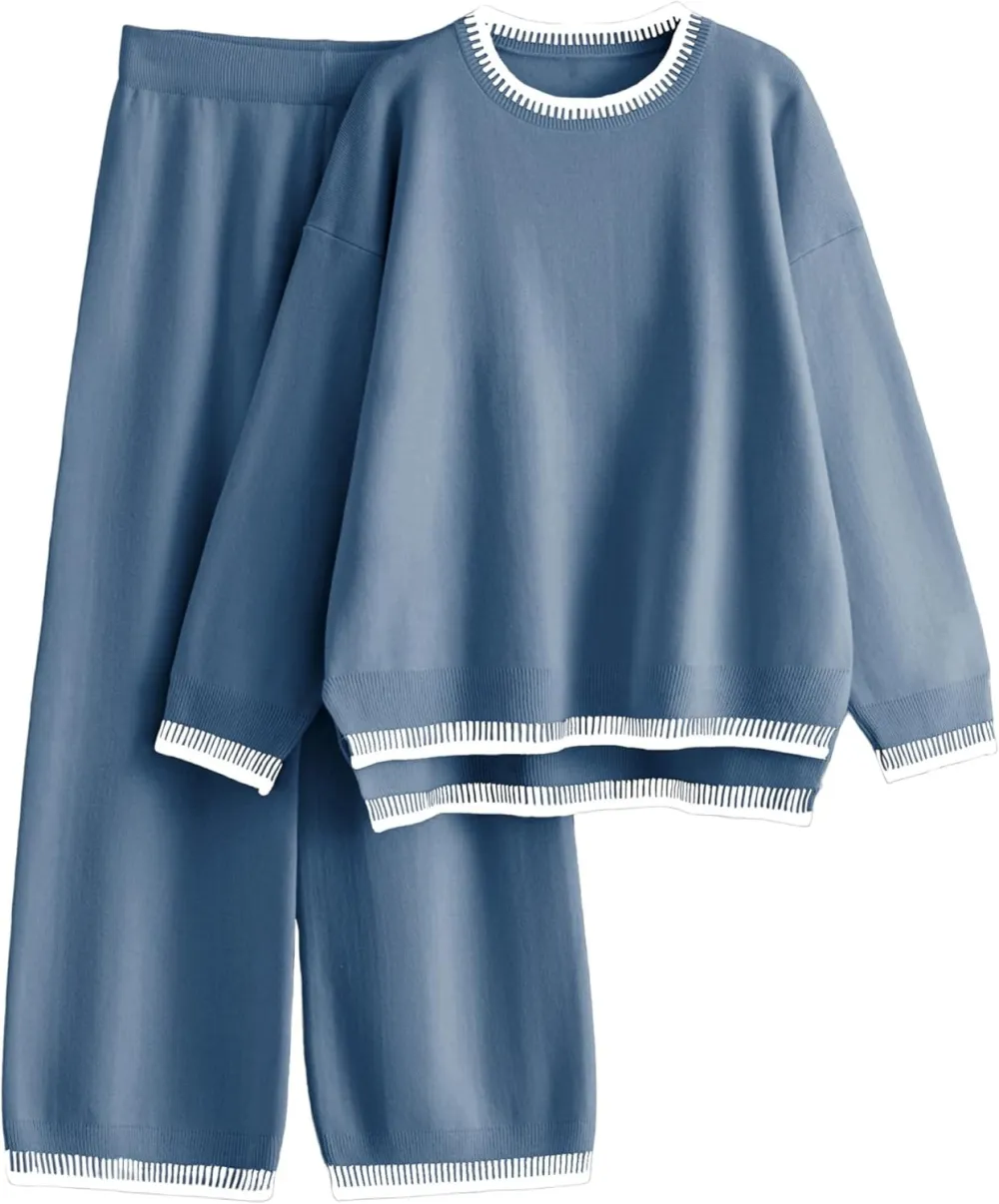 Women's 2-Piece Sets Spring Outfits Chic Comfortable Elastic Loungewear