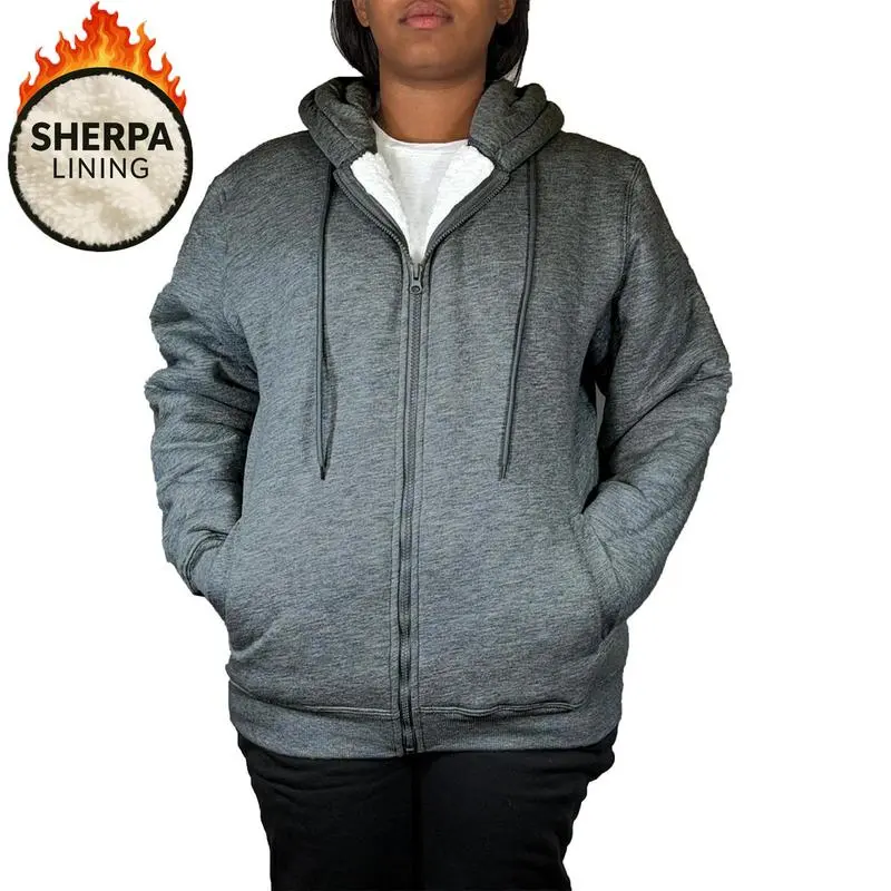 Women's Regular Fit Heavyweight Sherpa Fleece Lined Hoodies