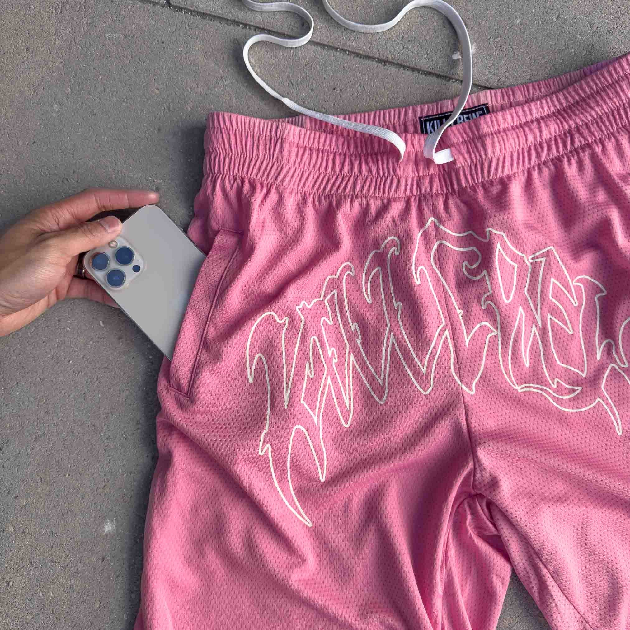 RELAXED CUT SHORTS CLASSIC - PINK / WHITE