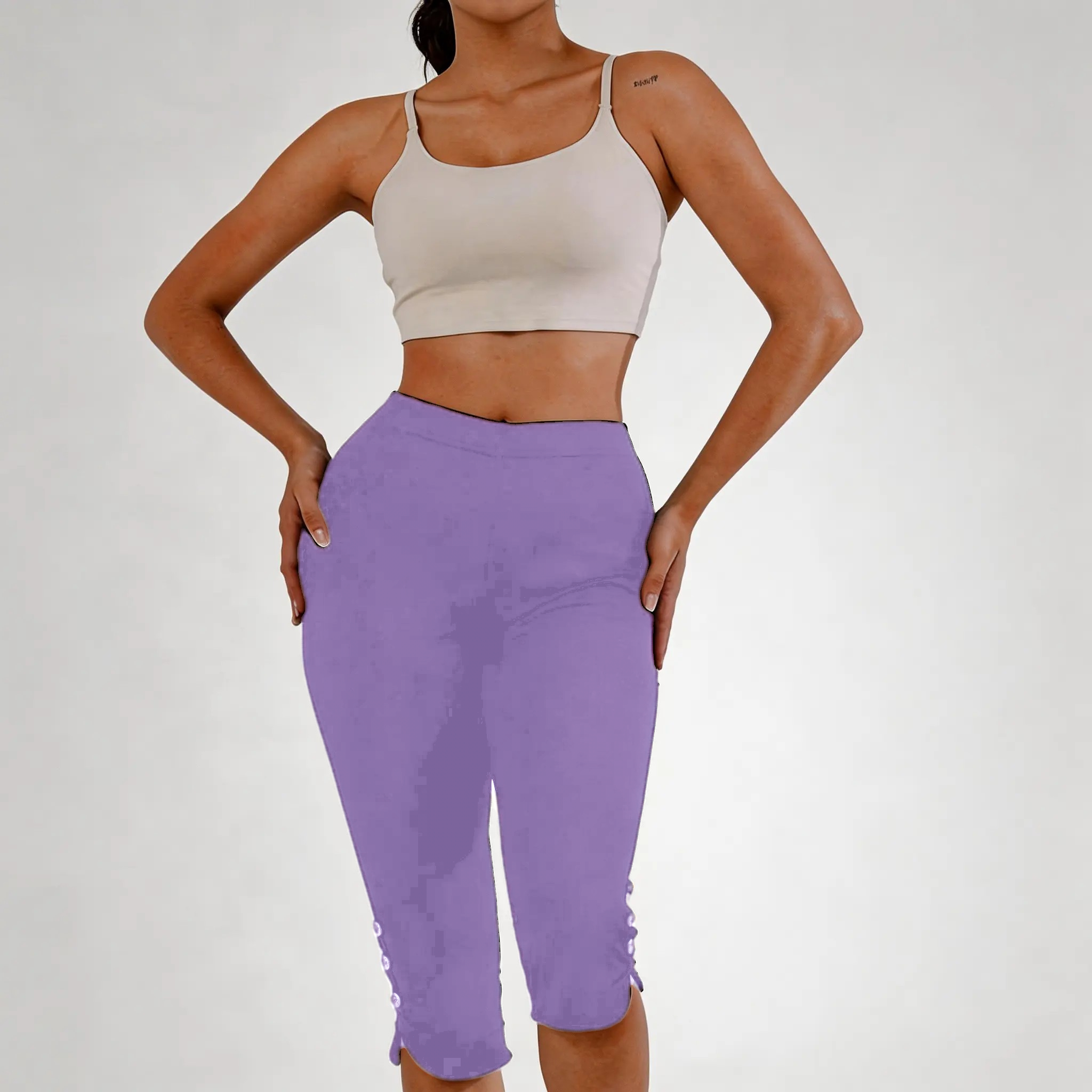 Women’s High-Waisted Slimming Yoga Pants – 7/8 Length Butt-Lifting Leggings