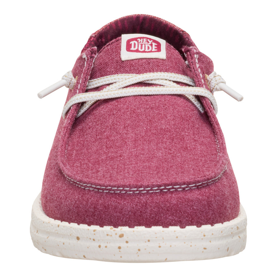 Wendy Break Brushed Linen - Burgundy