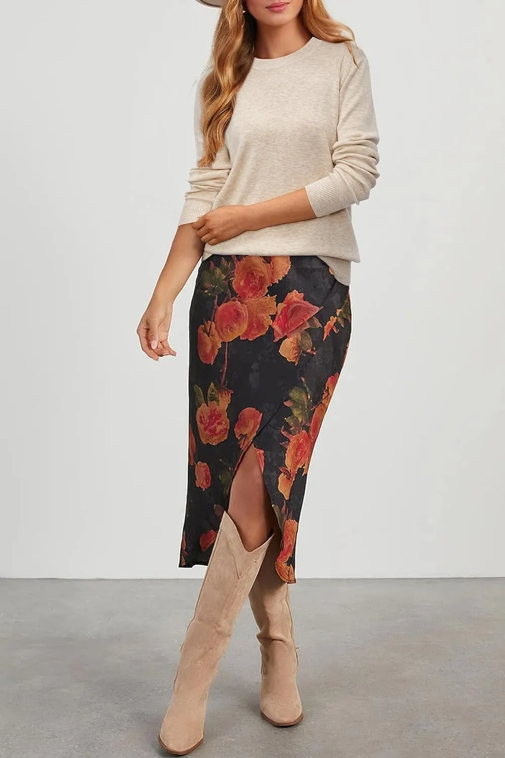 Women Fashion Wool Blend Sweater