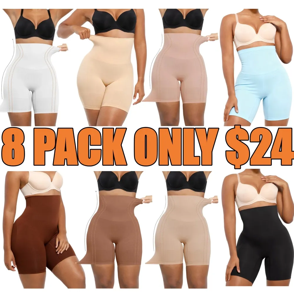 Seamless High Waisted Sculpting Shorts Women Body Shaper