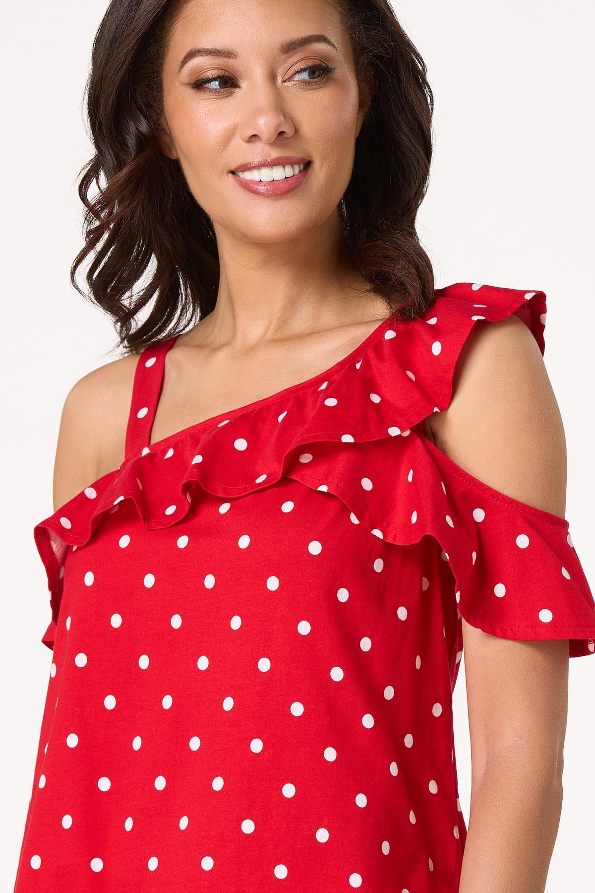 Dotted One Shoulder Tank