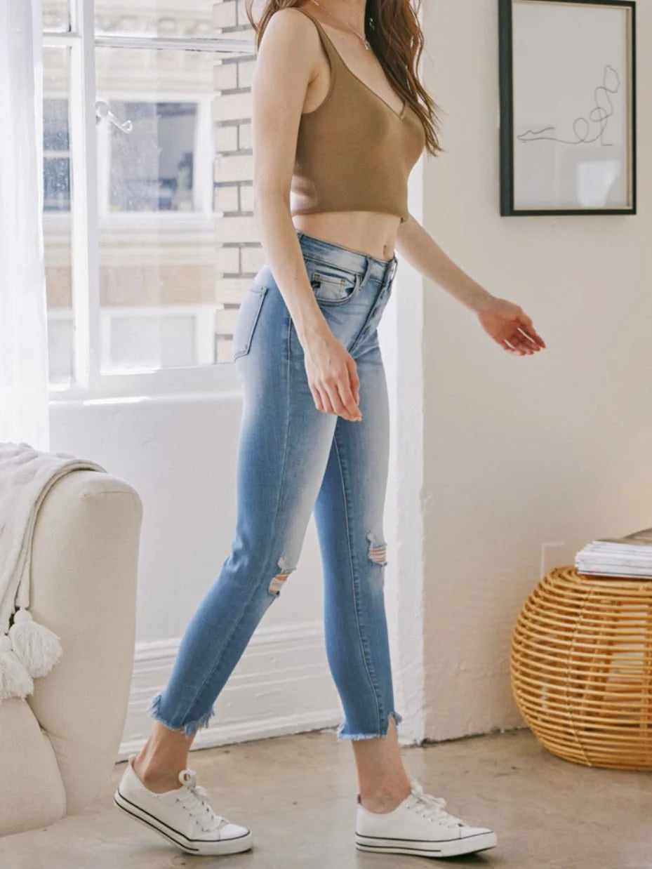 Kitson Button Fly Skinny Jeans