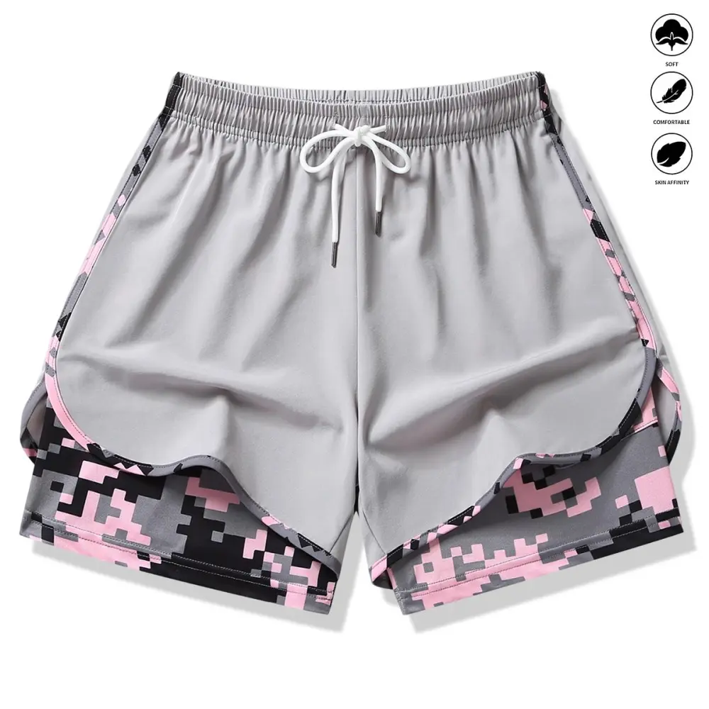Women's Casual Athletic Shorts — Built-in Liner, Drawstring, and Elastic Waistband