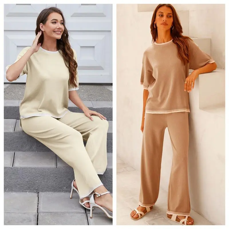 Women's Knit 2 Piece Sweater Sets