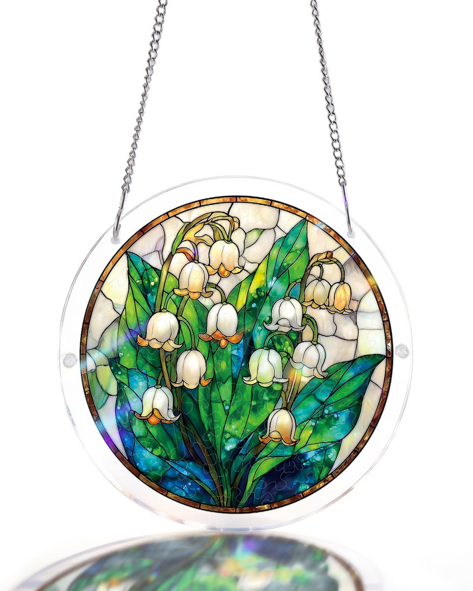 Acrylic Jigsaw Puzzle Suncatcher - Secret Lily Valley