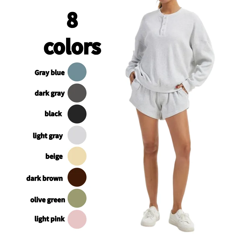 Women's Oversized Waffle Knit Lounge Set