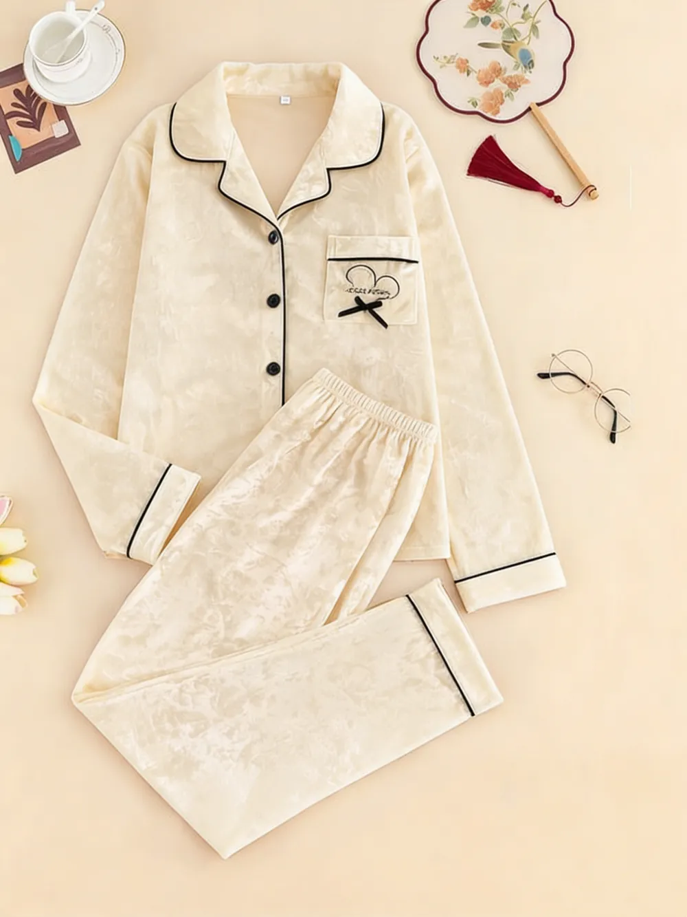 Women's Elegant Winter Pajama Set