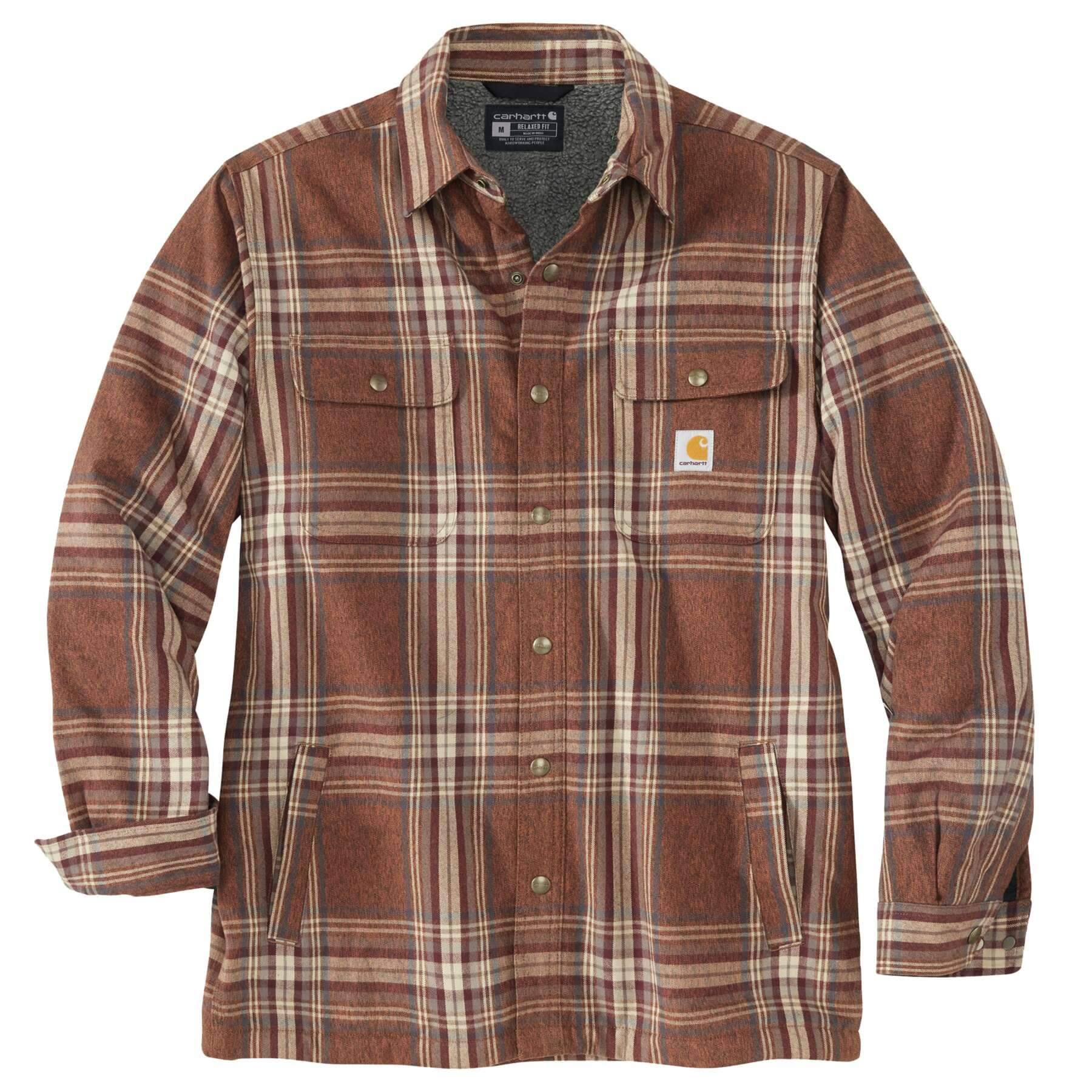 CHT Heavyweight Flannel Relaxed fit Sherpa Lined Shirt Jacket 105430