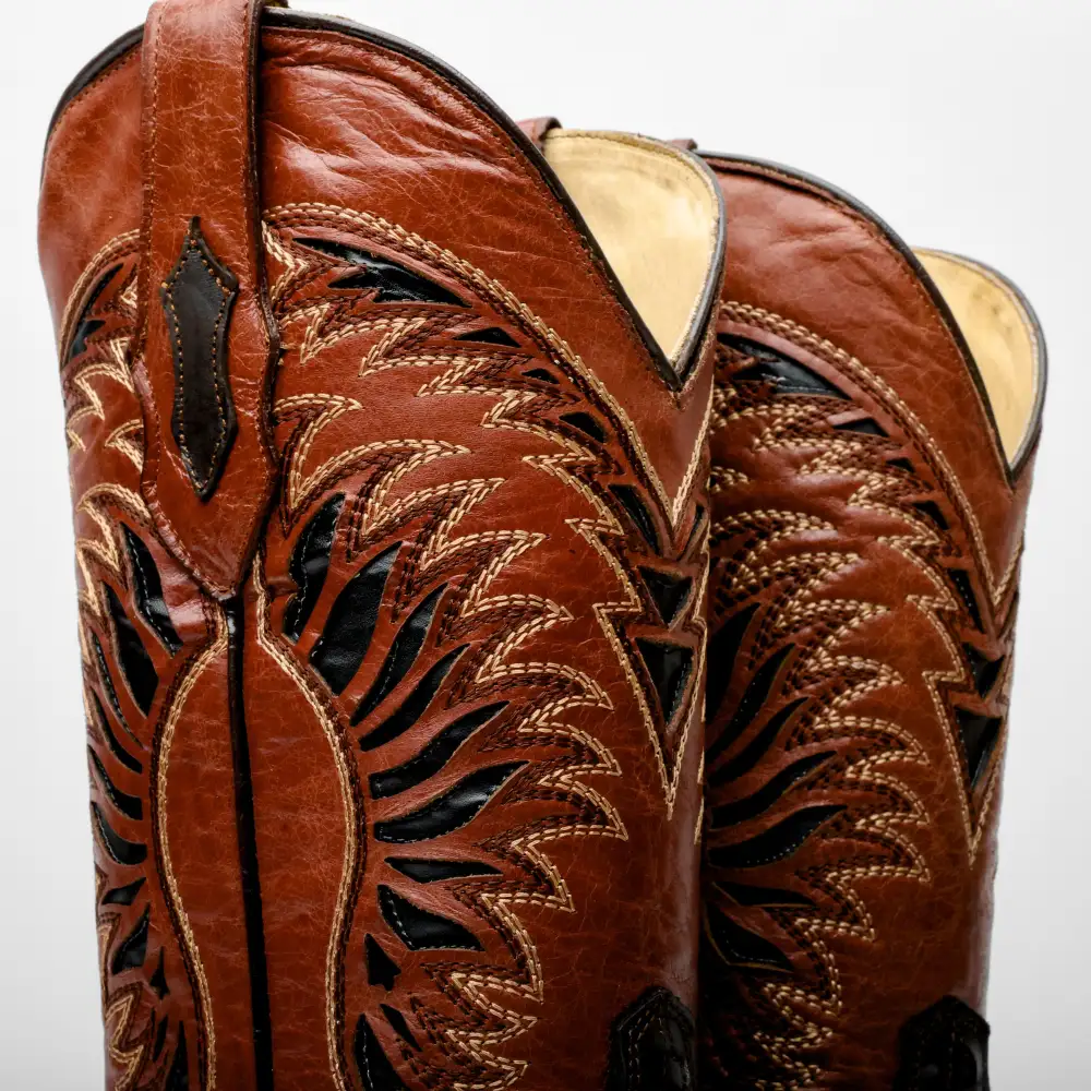 Mocha Brown Basketweave Boots