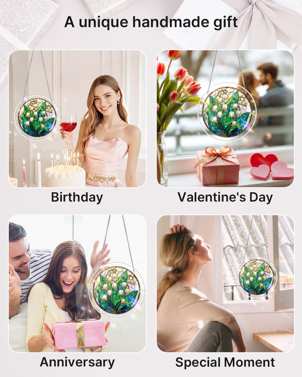 Acrylic Jigsaw Puzzle Suncatcher - Secret Lily Valley