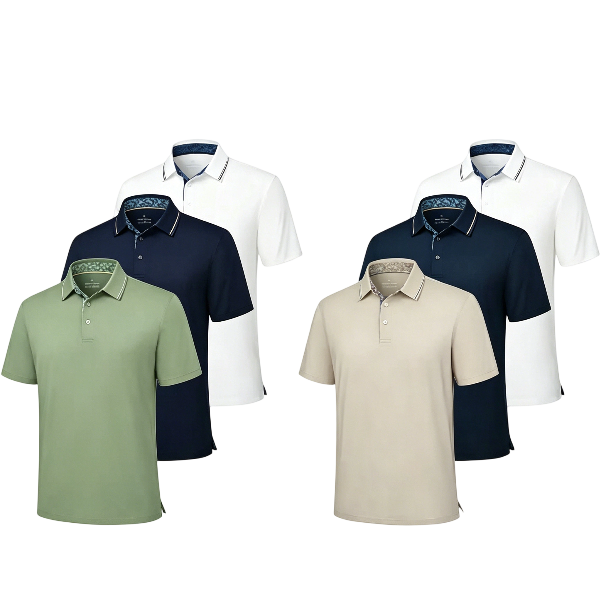 Men's Polo Shirts – Soft Breathable Cotton, Comfortable Short Sleeve Casual Fit, Classic Collared Polo Shirts for Work, Golf, Travel &Everyday Wear