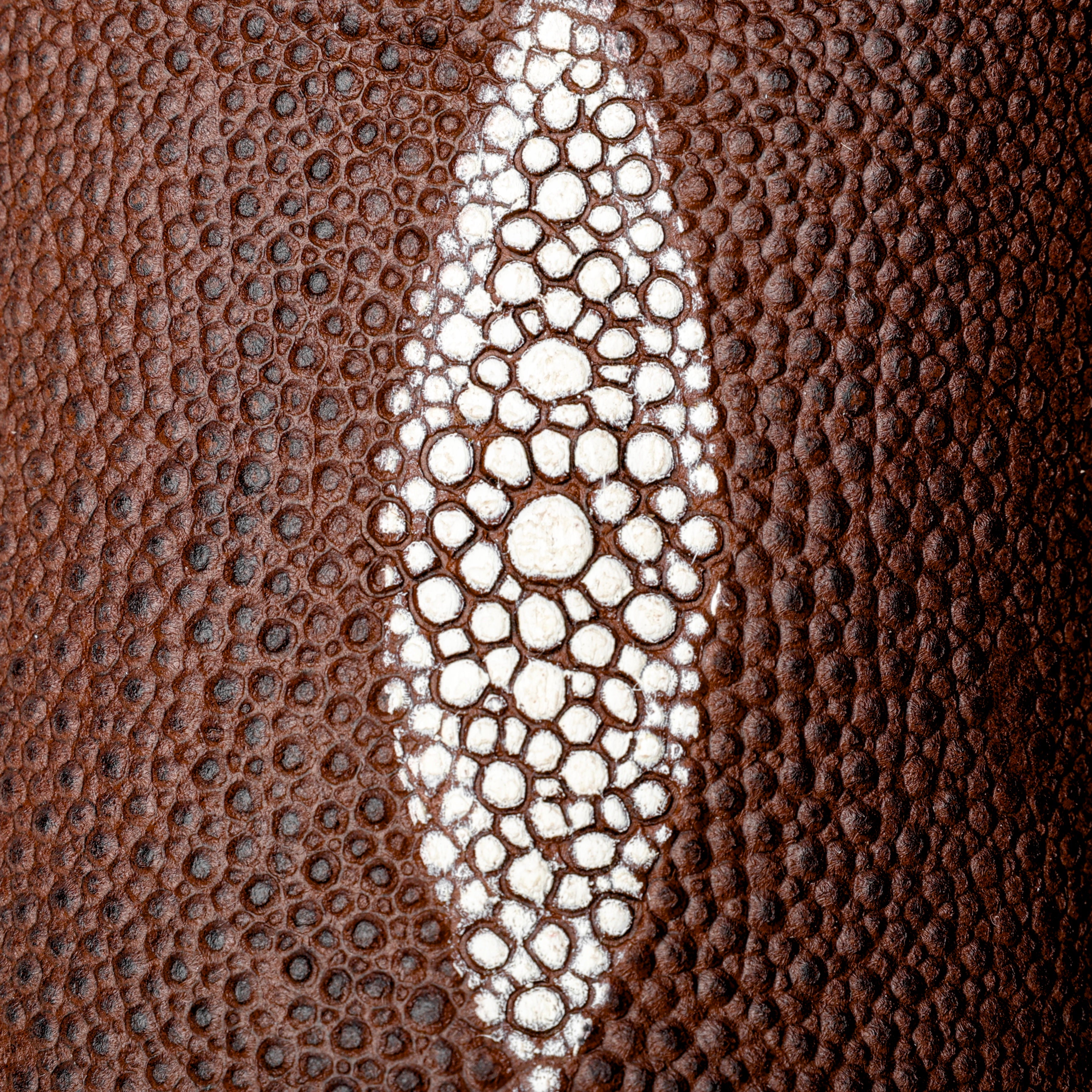 Brown Stingray Leather Botin With 3D Lightweight Soles - Square Toe