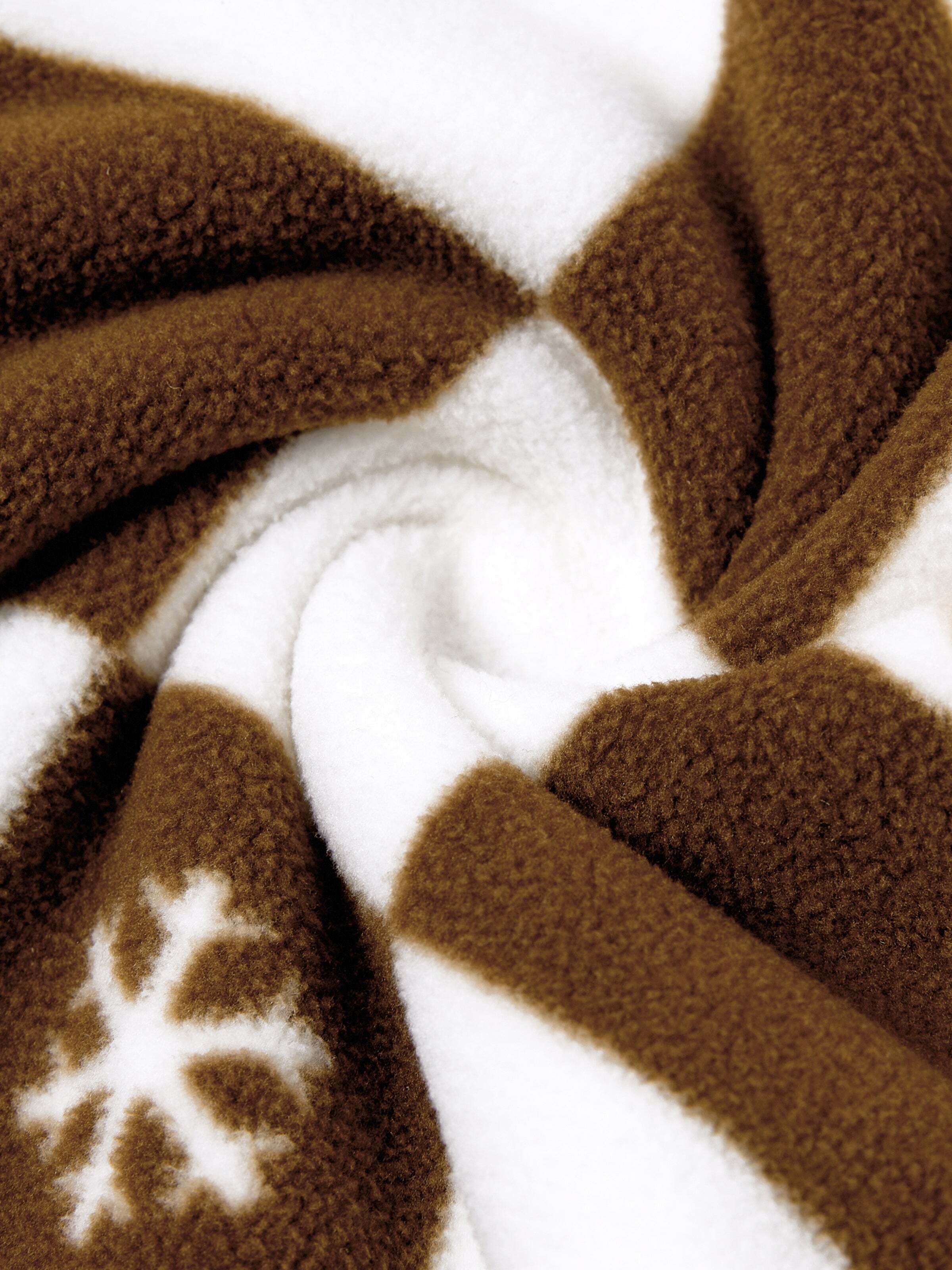 Christmas Onesies Matching Family Fleece Hoodie Pajamas Set Gingerbread Christmas-theme Plaid Print PJS with Christmas Socks Color block