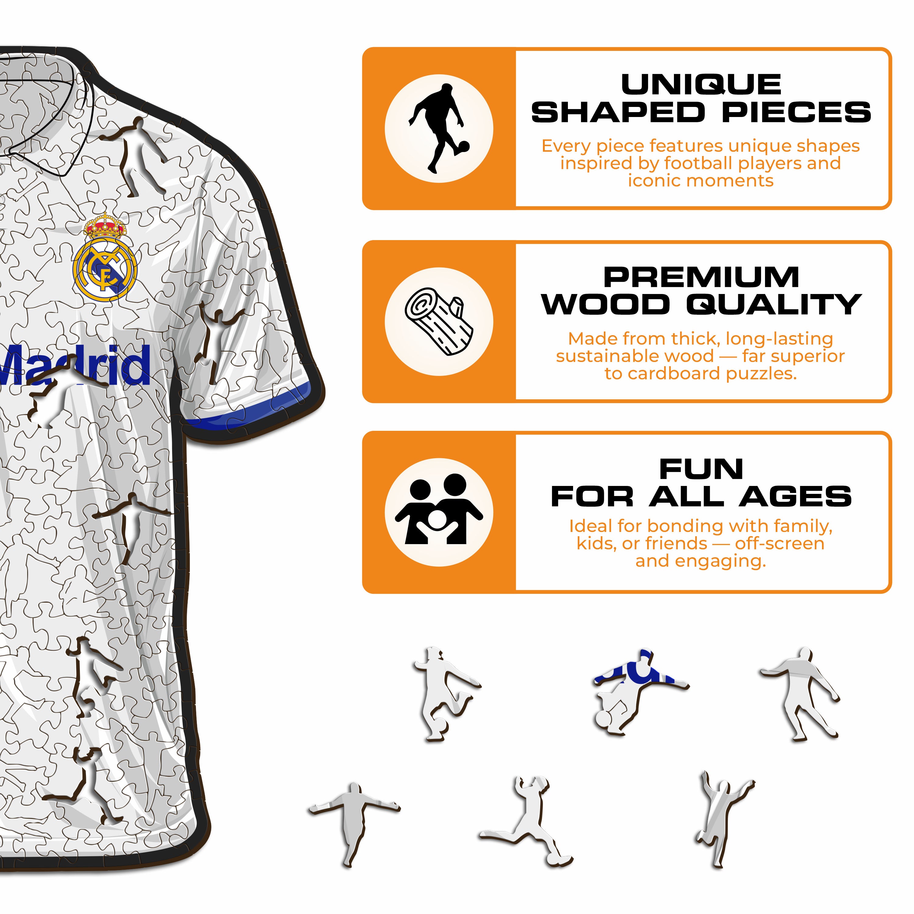 Real Madrid CF® Jersey - Wooden Puzzle