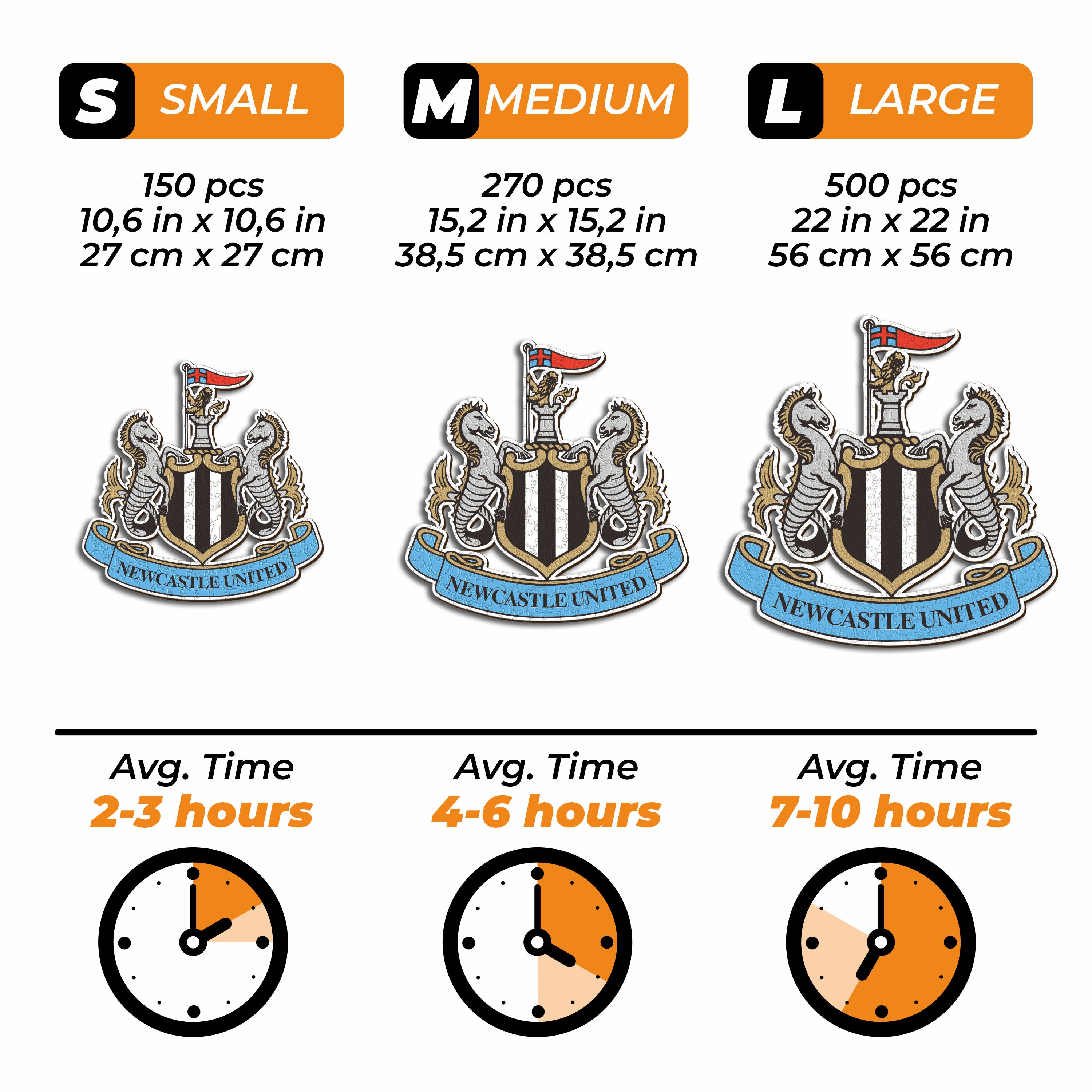 Newcastle United FC® Logo - Wooden Puzzle