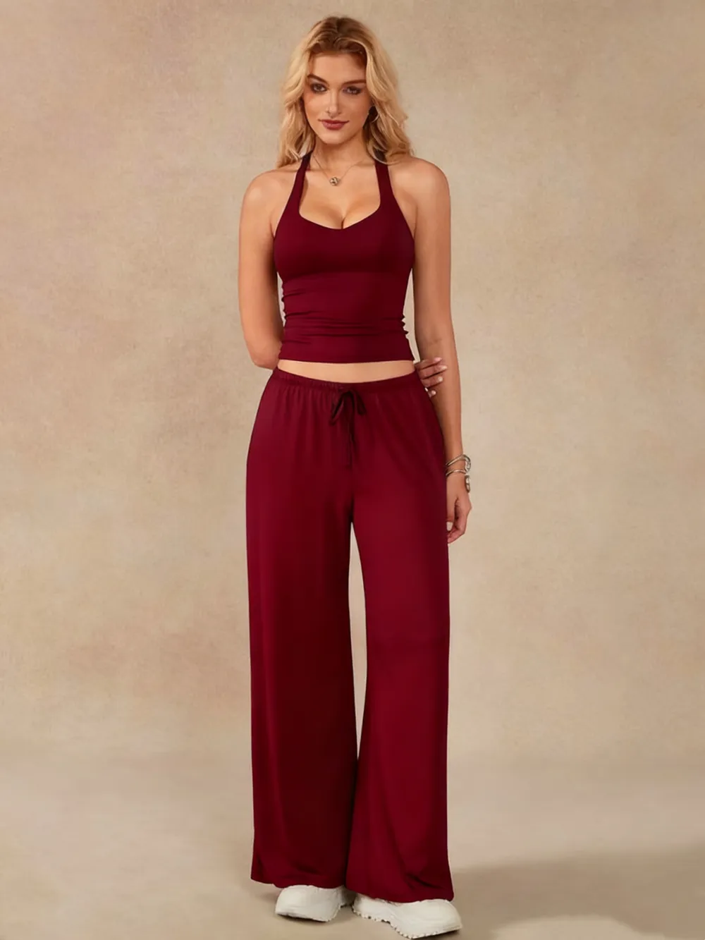 Women's Criss Cross Yoga Sport Two-Piece Set