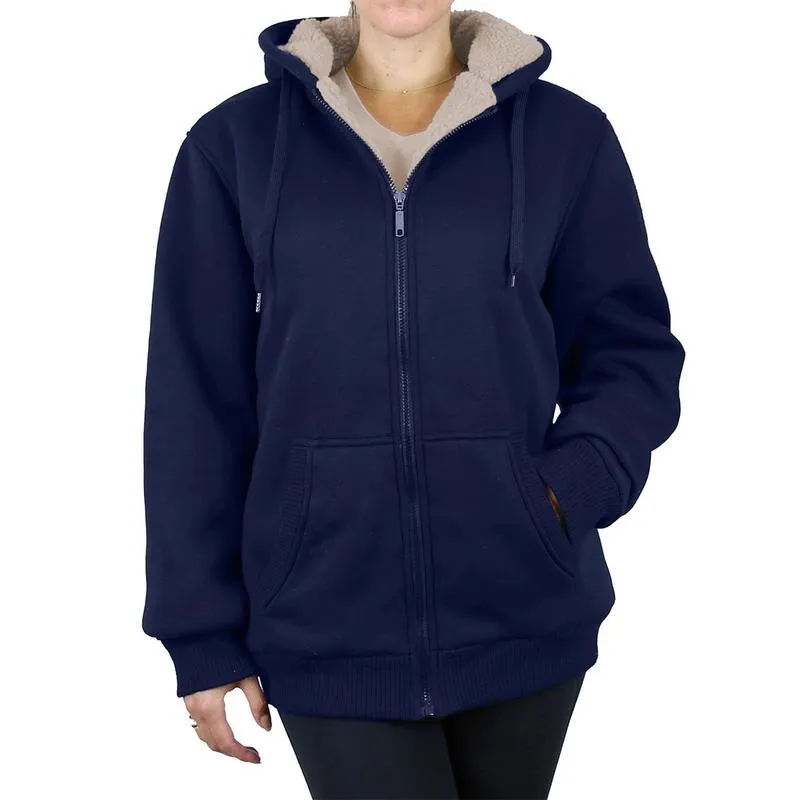 Women's Regular Fit Heavyweight Sherpa Fleece Lined Hoodies