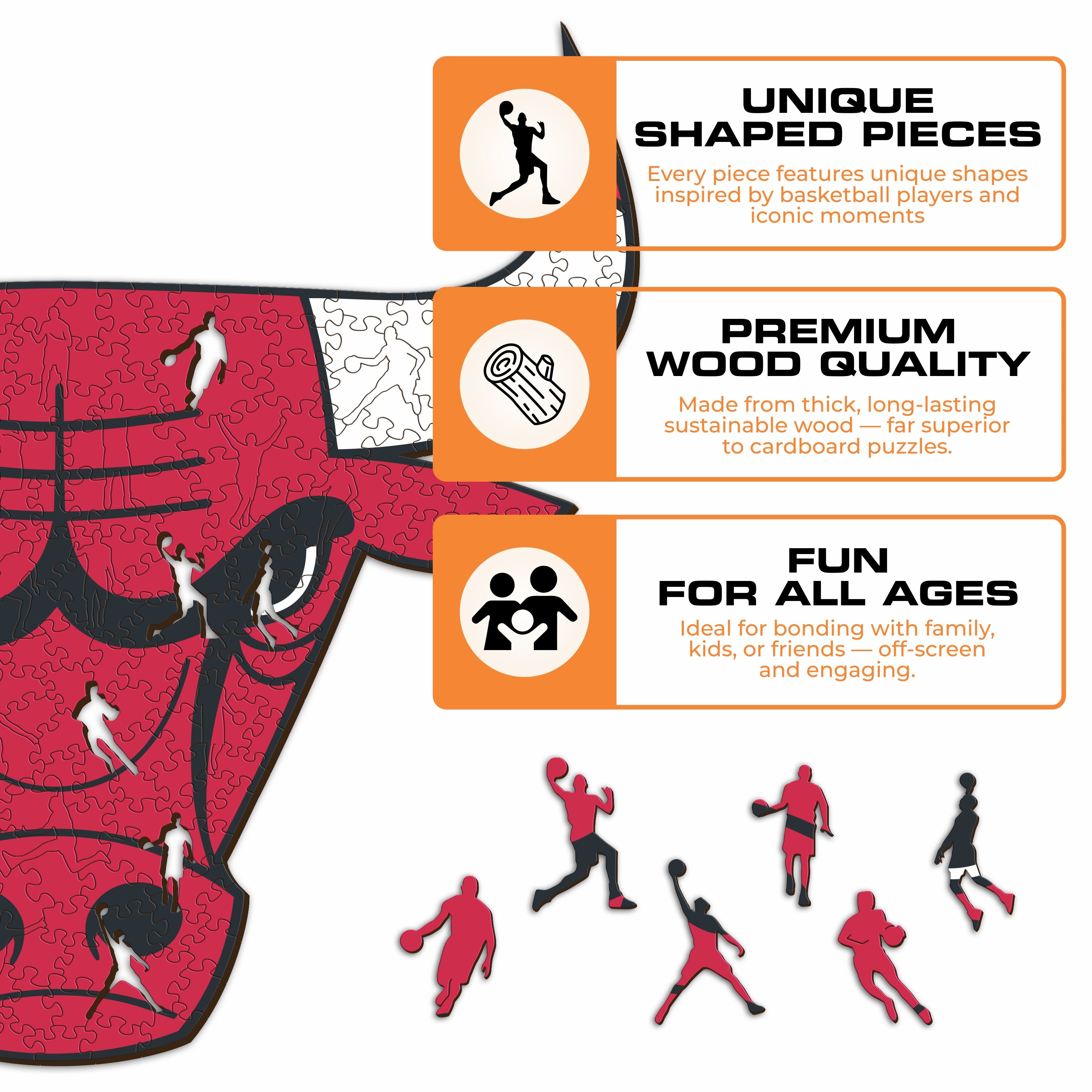 Chicago Bulls™ - Wooden Puzzle