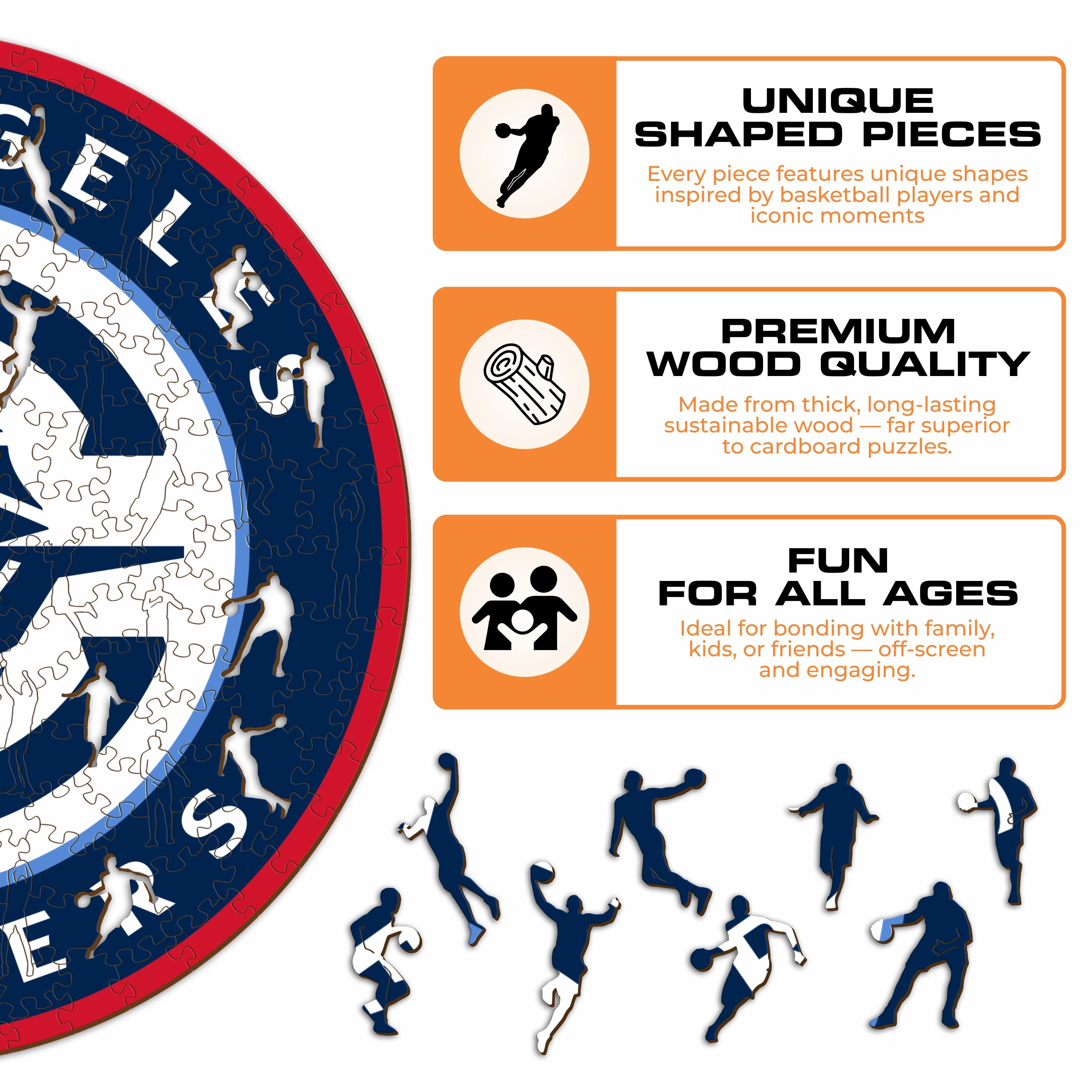 Los Angeles Clippers™ - Wooden Puzzle