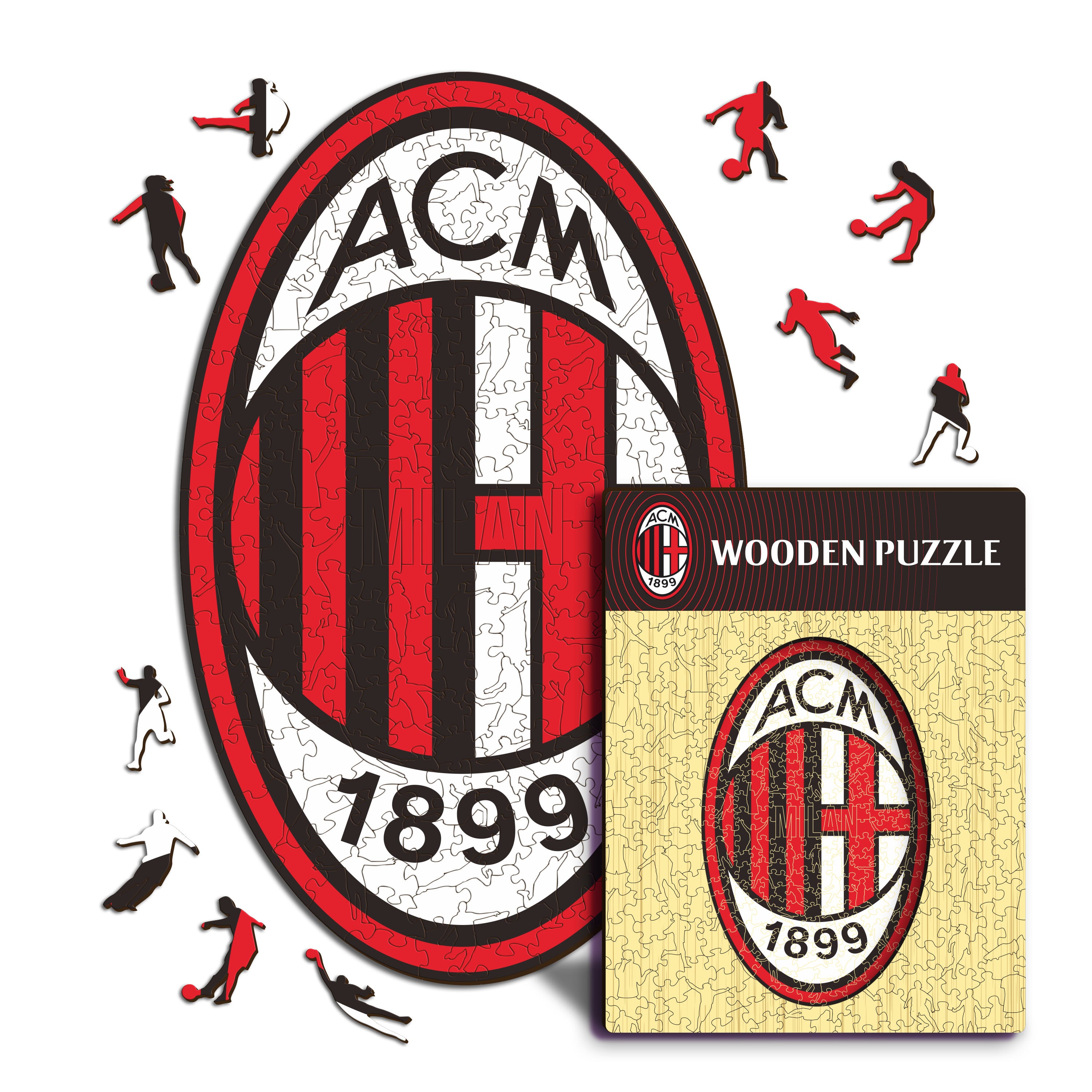 AC Milan® Logo - Wooden Puzzle