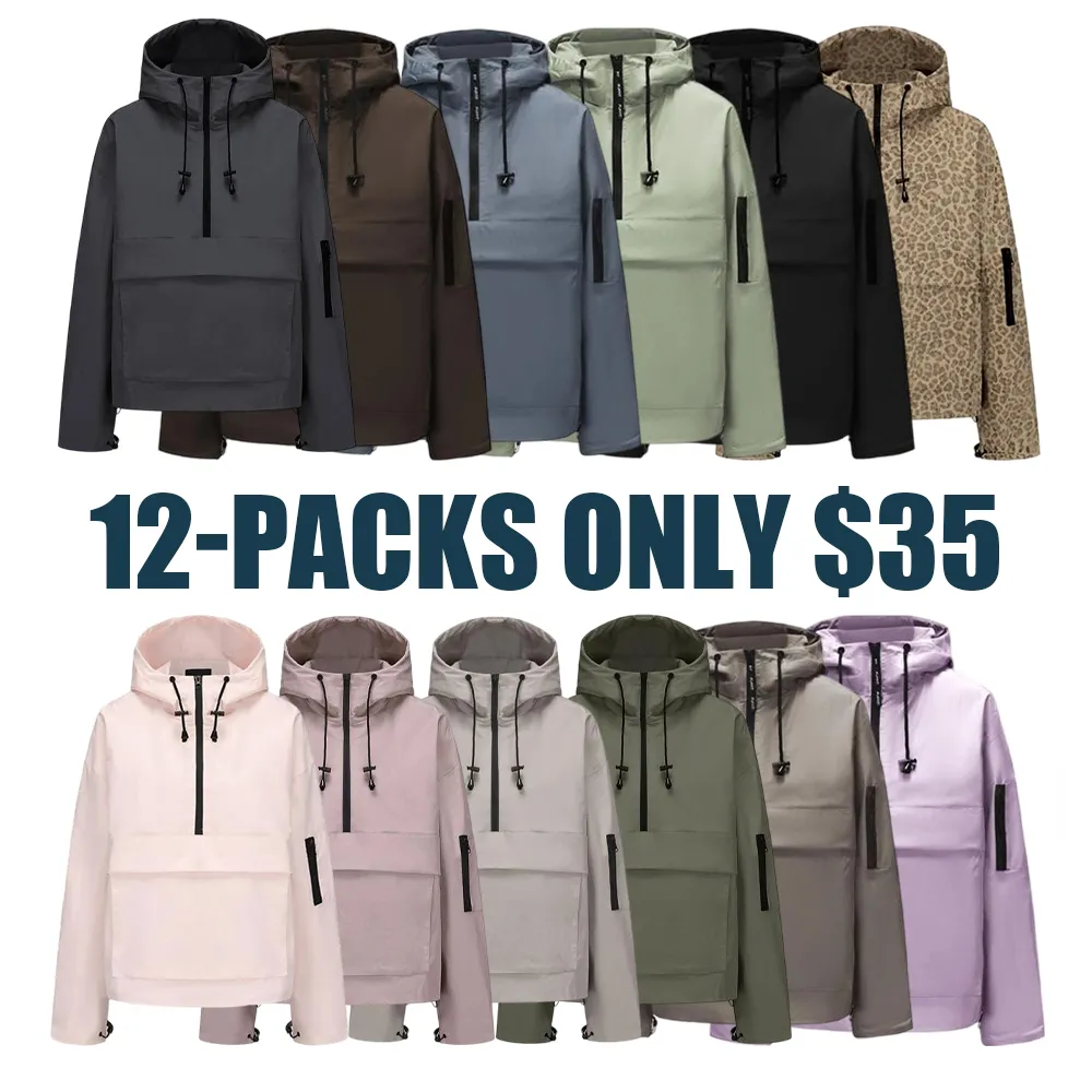 Waterproof oversized autumn hooded jacket