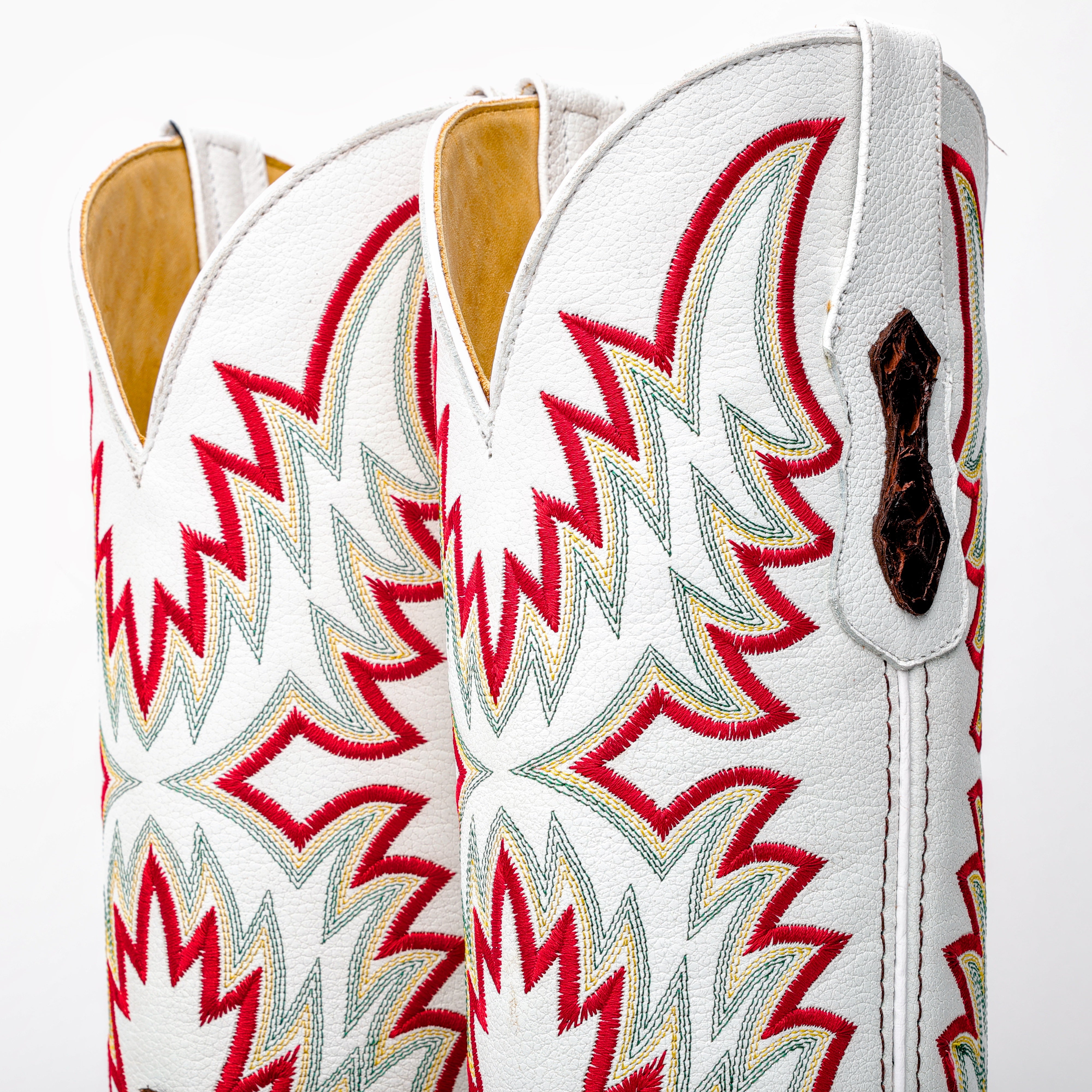 Rustic Brown GENUINE Pirarucu Boots - Square Toe